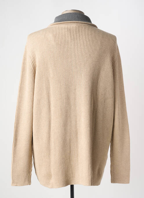 Gilet manches longues beige EDEN PARK pour homme