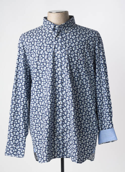 Chemise manches longues bleu EDEN PARK pour homme