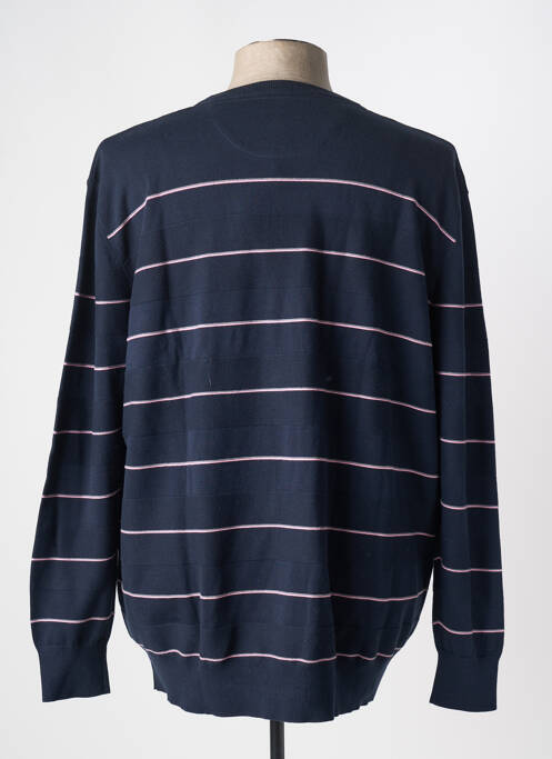 Pull col rond manches longues bleu EDEN PARK homme