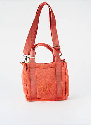 Sac multipoches forme rectangulaire orange WOOMEN femme