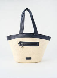 Sac poignée 2 anses de portée forme trapèze bleu KATE LEE femme