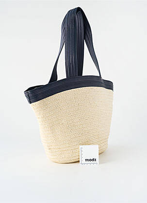 Sac poignée 2 anses de portée forme trapèze bleu KATE LEE femme