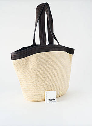 Sac multipoches forme trapèze marron KATE LEE femme