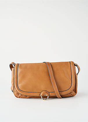 Sac multipoches forme rectangulaire marron KATE LEE femme