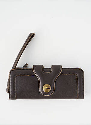 Portefeuille coutures renforcées marron GERARD DAREL femme