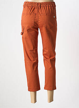 Pantalon 7/8 stretch taille normale orange PLEASE femme