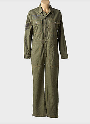 Combi-pantalon poches manches longues vert KAPORAL femme