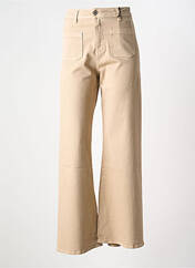Jeans coupe large beige PLEASE pour femme seconde vue