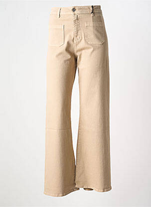 Jeans coupe large beige PLEASE pour femme