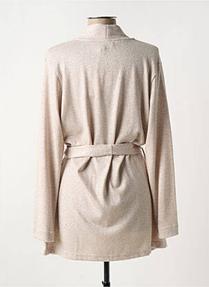 Gilet manches longues coupe cintrée beige PLUTO femme