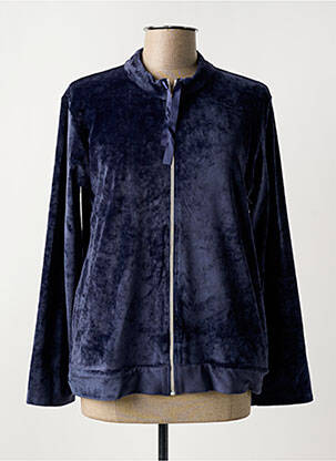 Veste casual col rond bleu CHRISTIAN CANE femme