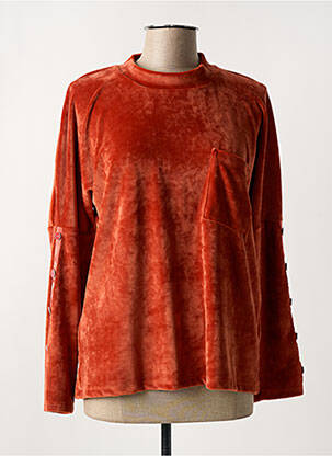 Pyjama col rond marron CHRISTIAN CANE femme