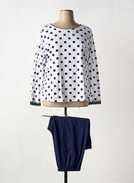 Pyjama coupe droite gris MOONKA femme