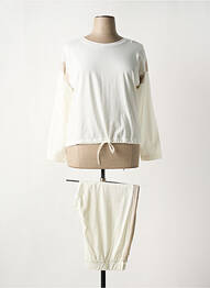Pyjama bas pantalon blanc PLUTO femme