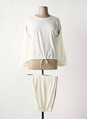 Pyjama bas pantalon blanc PLUTO femme