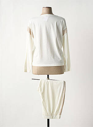Pyjama bas pantalon blanc PLUTO femme