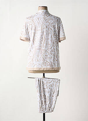 Pyjama coupe droite beige BISBIGLI femme
