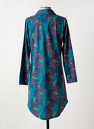 Chemise de nuit manches longues bleu ROSE POMME femme