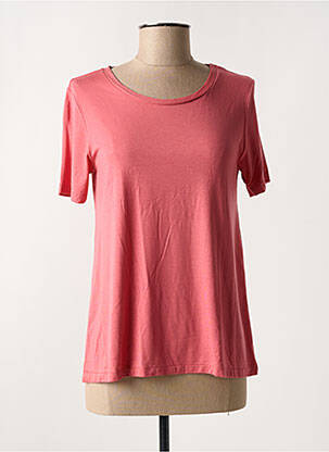 T-shirt coupe droite manches courtes rose SOFTY femme