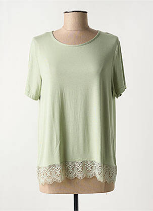 Top manches courtes manches courtes vert SOFTY femme