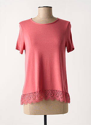 Top manches courtes manches courtes rose SOFTY femme