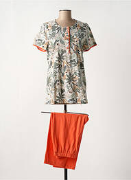 Pyjama manches courtes vert PEIGNORA femme