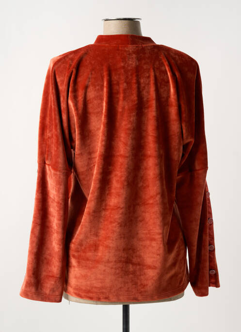 Pyjama col rond marron CHRISTIAN CANE femme