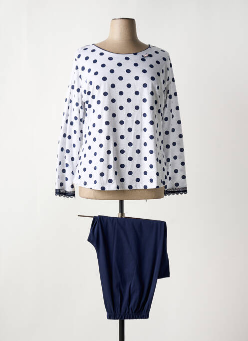 Pyjama coupe droite gris MOONKA femme