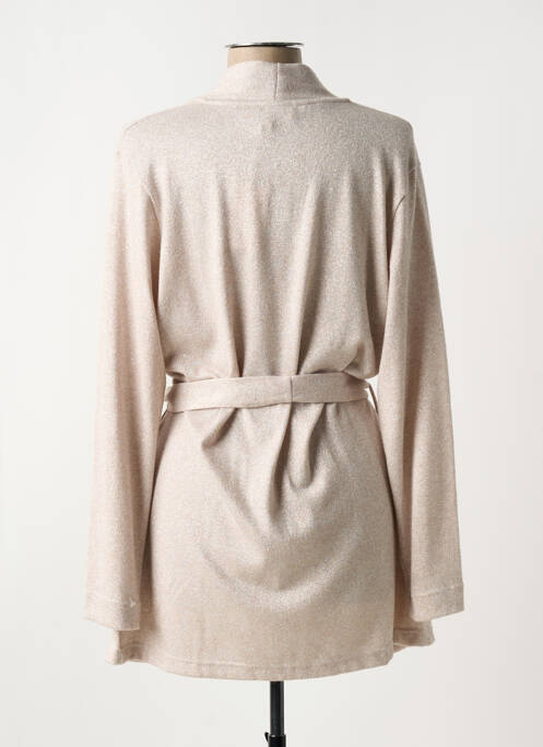 Gilet manches longues beige PLUTO pour femme