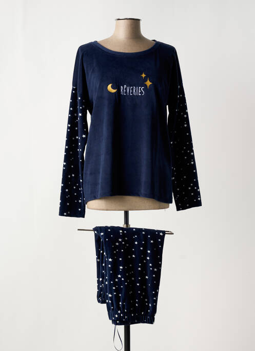 Pyjama bleu ROSE POMME pour femme