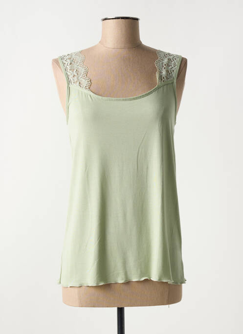 Top vert SOFTY pour femme