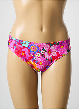 Bas de maillot de bain imprimé fleurs culotte rose PRIMADONNA femme
