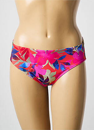 Bas de maillot de bain imprimé fleurs culotte rose FANTASIE femme