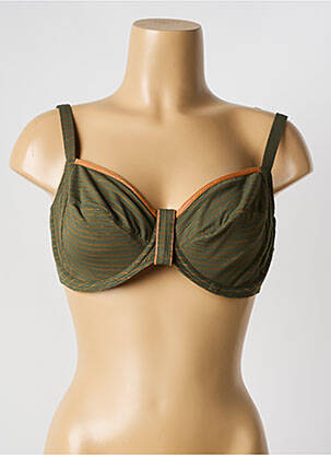 Haut de maillot de bain stretch haut soutien-gorge emboitant vert PRIMA DONNA femme