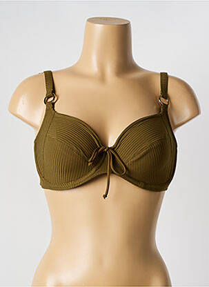 Haut de maillot de bain stretch haut soutien-gorge balconnet vert PRIMA DONNA femme