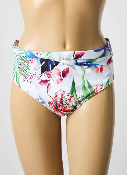 Bas de maillot de bain imprimé tie and dye culotte blanc FANTASIE femme