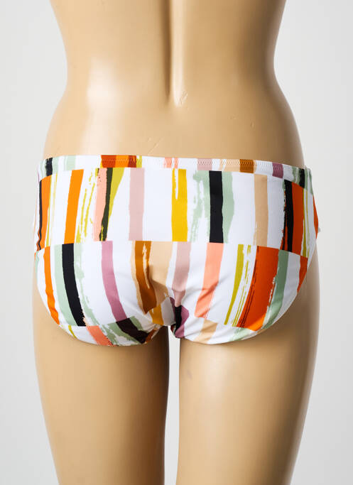 Bas de maillot de bain imprimé fantaisie culotte blanc FREYA femme