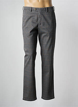 Pantalon chino imprimé imprimé prince de galle taille normale marron MEYER homme