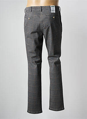 Pantalon chino imprimé imprimé prince de galle taille normale marron MEYER homme
