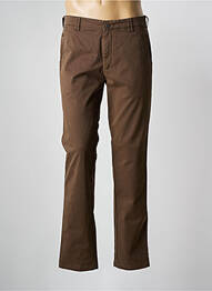 Pantalon chino stretch taille normale marron MEYER homme