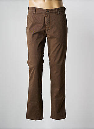 Pantalon chino stretch taille normale marron MEYER homme
