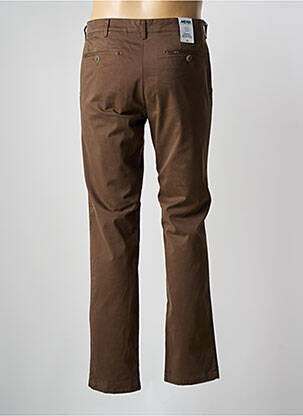 Pantalon chino stretch taille normale marron MEYER homme