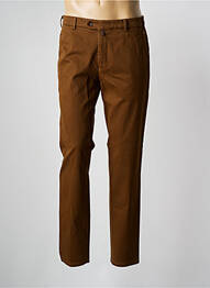 Pantalon chino stretch taille normale marron MEYER homme