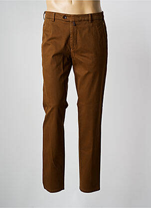 Pantalon chino stretch taille normale marron MEYER homme