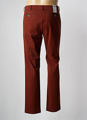 Pantalon chino tissage chiné taille normale marron MEYER homme