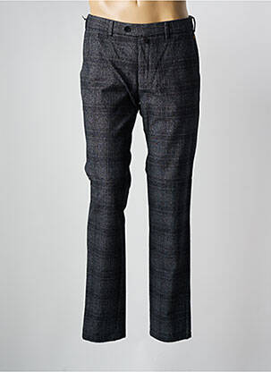 Pantalon chino imprimé imprimé prince de galle taille normale gris MEYER homme