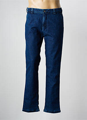 Pantalon chino stretch taille normale bleu MEYER homme
