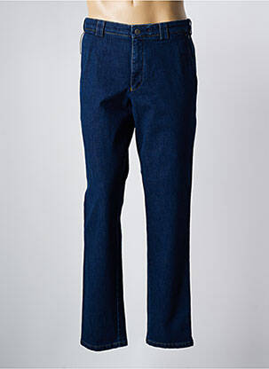 Pantalon chino stretch taille normale bleu MEYER homme