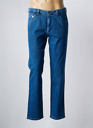 Jeans coupe droite stretch taille normale bleu MEYER homme