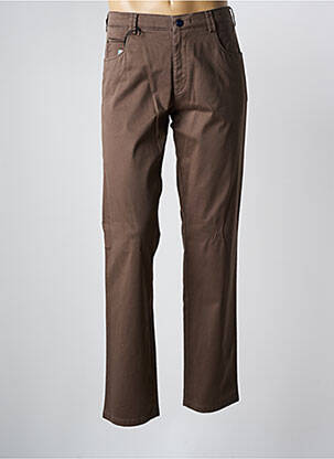 Pantalon chino bio taille basse marron MEYER homme